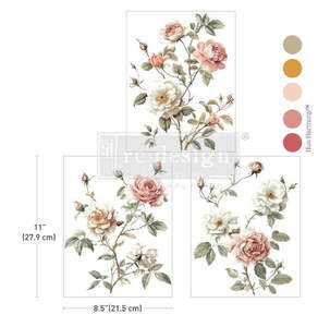 Redesign with Prima Middy Transfer - Creamy Blush Blooms