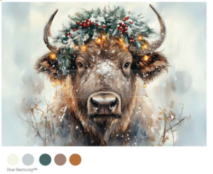 Redesign with Prima Decoupage Fibre Paper - A4 Twinkle Moo (1 Sheet)