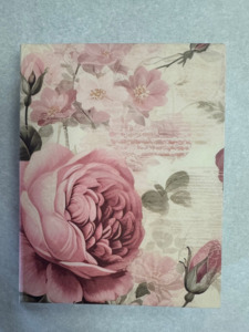 Jotter Pad - Pink Roses on Cream