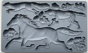 IOD Decor Mould 25 x 15cm - Horse & Hound