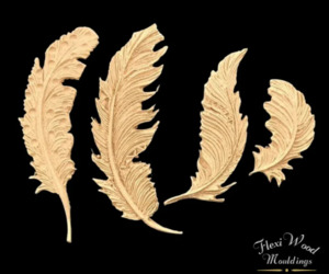 Flexiwood Mouldings: FlexiWood  - Feather Fourish Set - FW53