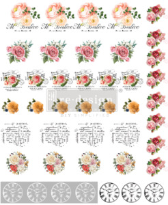 Redesign With Prima Transfers: Redesign with Prima Knob Transfer - Vintage Rose
