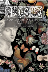 IOD Decor Transfer Pad 20 x 30.5cm - Saint Ouen (8 sheets)