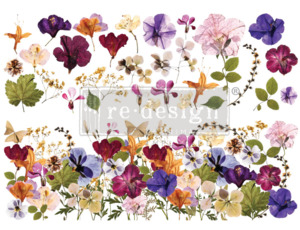 Redesign with Prima Transfer Large - Pressed Flowers