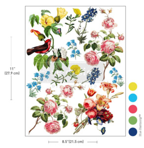 Redesign with Prima H2O Single Sheet Transfer - Rustic Romance