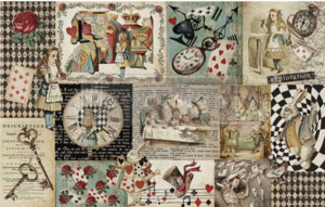 Redesign with Prima Decoupage Fibre Paper -  Curious Journey (1 Sheet)