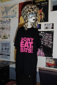 Tee Shirts: Don't eat bats tee.