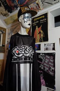 Downhill Jerseys: Pinned stripe dh jersey.