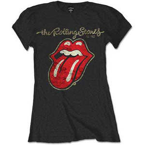 Every 4th Tee Free: THE ROLLING STONES Plastered Tongue Ladies Band T-shirt