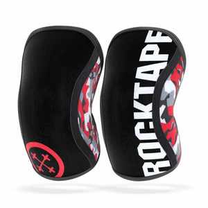 Protective Accessories: Rocktape Assassins Knee Sleeve - Red Camo 5mm