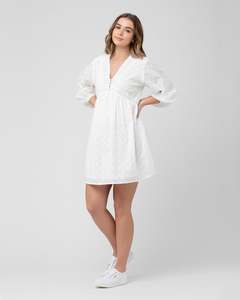 Nursing Wear: Valentina Dress White