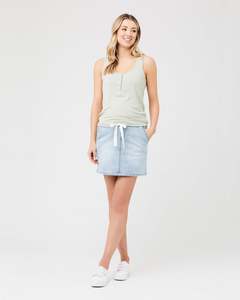 Dresses: Bailey Denim Skirt Light Blue