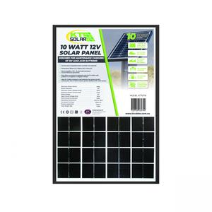 Products: 10 Watt, 12V Single Cell Mono-crystalline Solar Panel