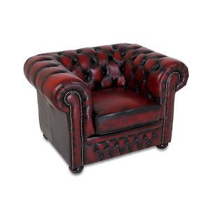 Products: Red Chesterfield Armchair - rollercoaster