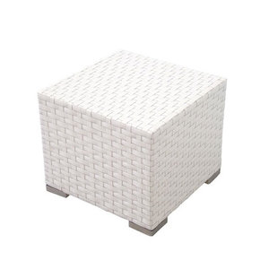 Products: White Rattan Coffee Table - rollercoaster