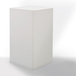 White Boxed Bar Leaner - rollercoaster