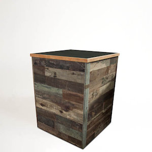 Products: Recycled Wood Bar Leaner - rollercoaster