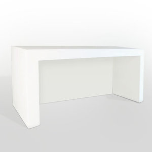 Products: White DJ Table - rollercoaster