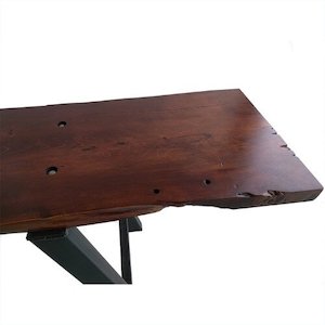 Products: Large Macrocarpa Table - rollercoaster