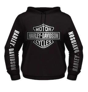 Sweatshirts Hoodies: Harley-Davidson Silver Bar & Shield Dealer Hoodie