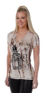 Womens Tees Shirts: Smooth As Aged Whiskey Ladies Tee
