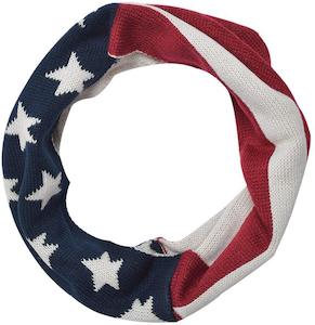 Womens Aceessories: Infinity Scarf Stars & Stripes