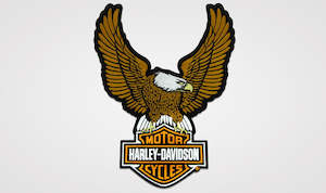 Pins Patches: Harley-Davidson Large Eagle Patch
