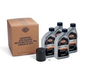 Oil Change: 4 Qt. H-D Syn Blend Oil Change Kit - '21 & Later Revolution Max