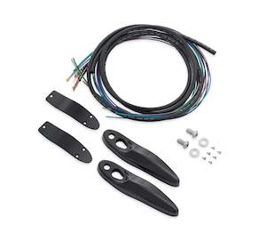 Lighting: Rear Turn Signal/License Plate Relocation Kit - Black