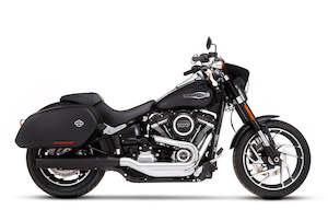 Exhaust Performance: RINEHART SLIP-ON BLACK/BLACK TIP M8 SPORTGLIDE