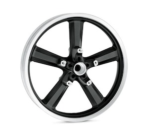 Tires Wheels: 5-Spoke Cast 19 In. Front Wheel - Aluminum