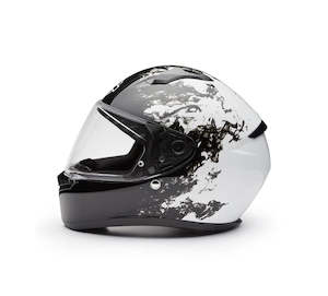 Helmets: Harley-Davidson Velo Black/White Graphic Design Helmet