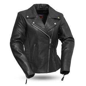 Womens Jackets Vests: Allure Ladies Leather Jacket