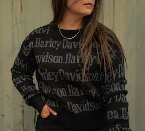 Harley-Davidson Ladies Allover Print Sweater