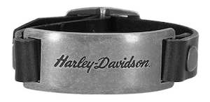 Mens Accessories: Harley-Davidson Unisex Leather Cuff Bracelet