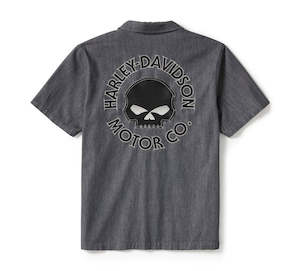 Tees Shirts: Harley-Davidson Men's Denim S/S Shirt