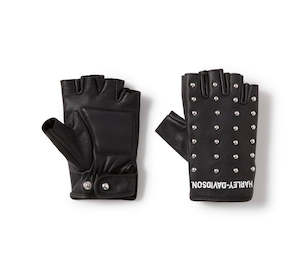Womens Gloves: Harley-Davidson Ladies Studded Fingerless Gloves