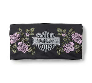 Womens Hats Beanies: Harley-Davidson Rose & Thorn Bling Headband