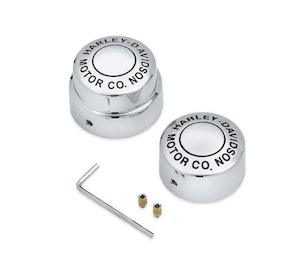 Axle Nut Covers: Harley-Davidson Motor Co. Rear Axle Nut Covers