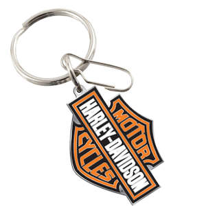 Key Rings Fobs: Harley-Davidson Enamel Bar & Shield Key Chain