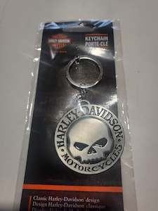 Key Rings Fobs: Harley-Davidson 3D Willie G Skull Key Chain