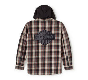 Sweatshirts Hoodies: Harley-Davidson Men's Metal Bound L/S Hooded Shirt
