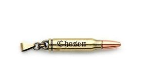 Pendant Zipper Pull  Two Tone Copper Bullet
