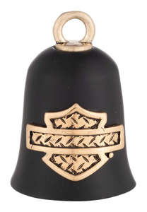 Ride Bells: Harley-Davidson Raised Gold Logo Ride Bell