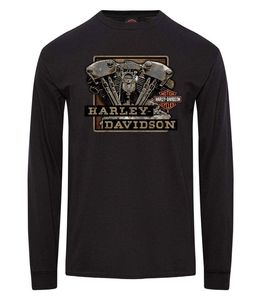 Harley-Davidson Sideswipe Men's L/S Dealer Tee