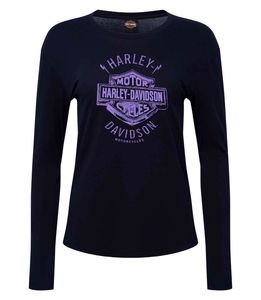 Womens Clearance Sale: Harley-Davidson Ladies Prediction L/S Dealer Tee