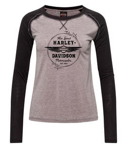 Womens Clearance Sale: Harley-Davidson Entwine Ladies L/S Dealer Tee