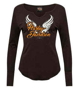 Womens Clearance Sale: Harley-Davidson Bagger Ladies L/S Dealer Tee