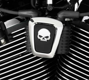 WILLIE G SKULL COIL COVER CHROME
