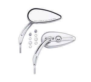 WILLIE G SKULL MIRRORS CHROME